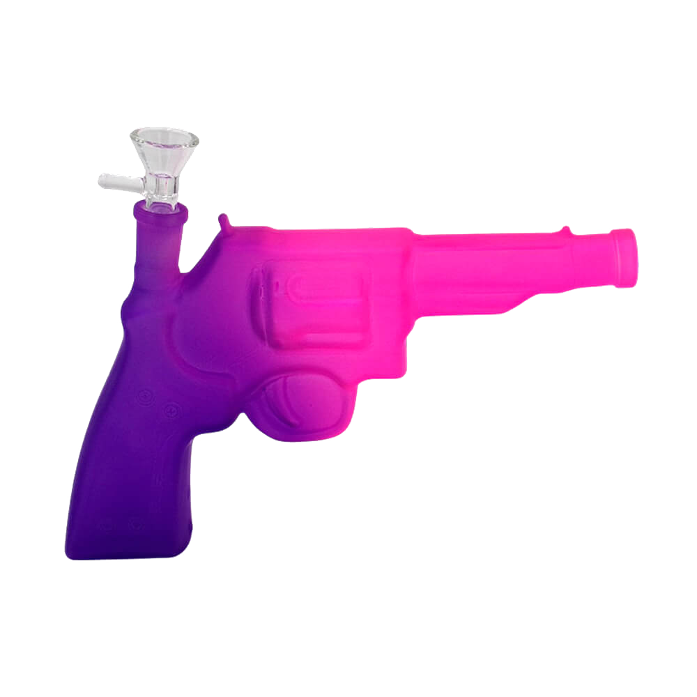 Glas | Pistol bong | Purple / Pink