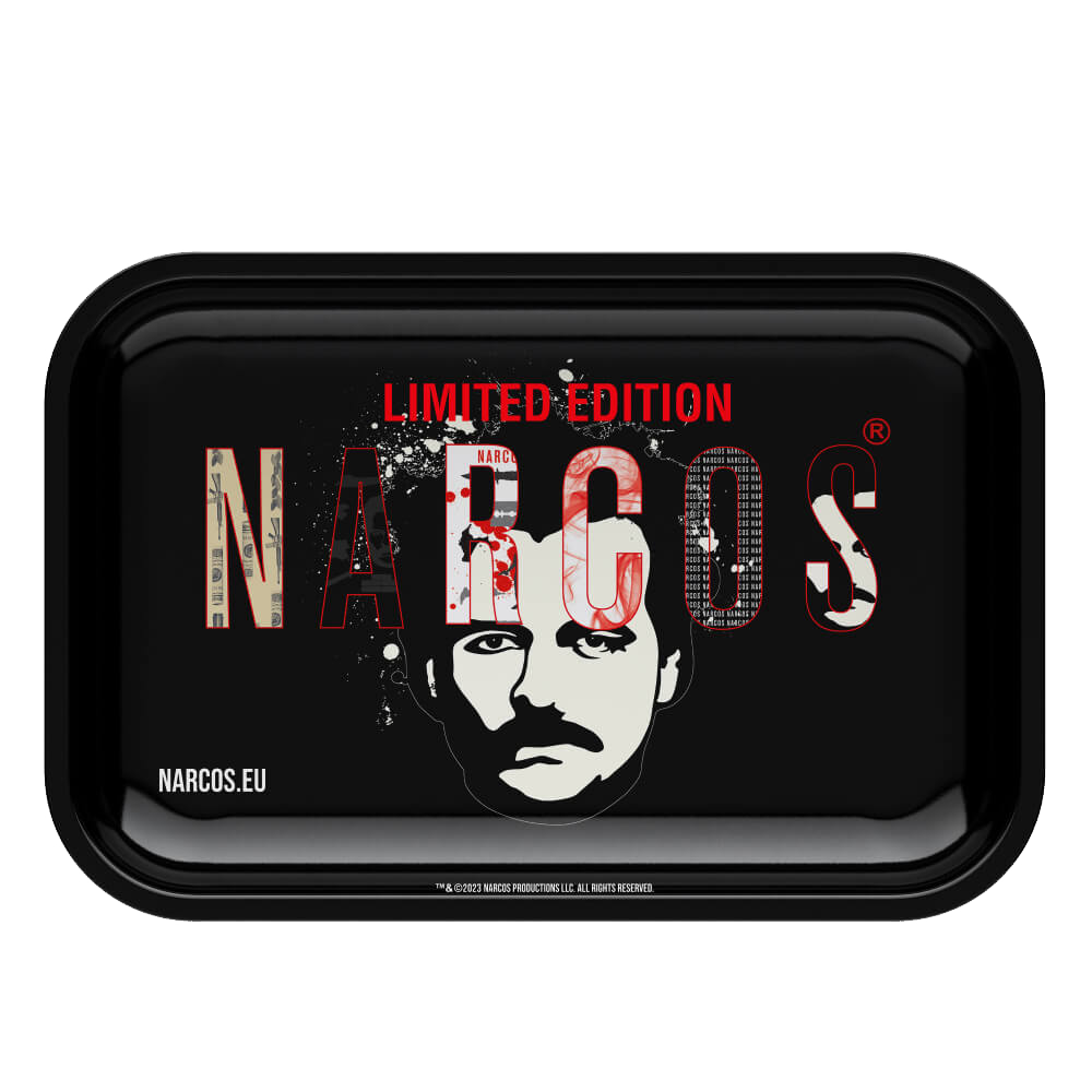 Narcos Metal Rolling Tray Black