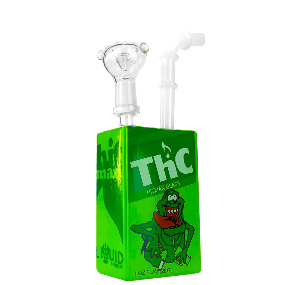 Glas | grøn Juice-box bong | THC Frø