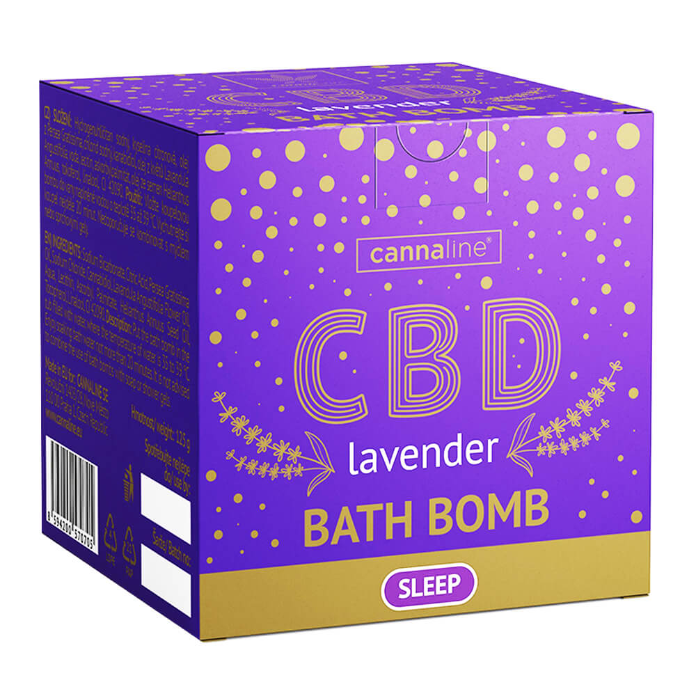 Cannaline Sleep Lavender | Bath Bomb | 100mg CBD