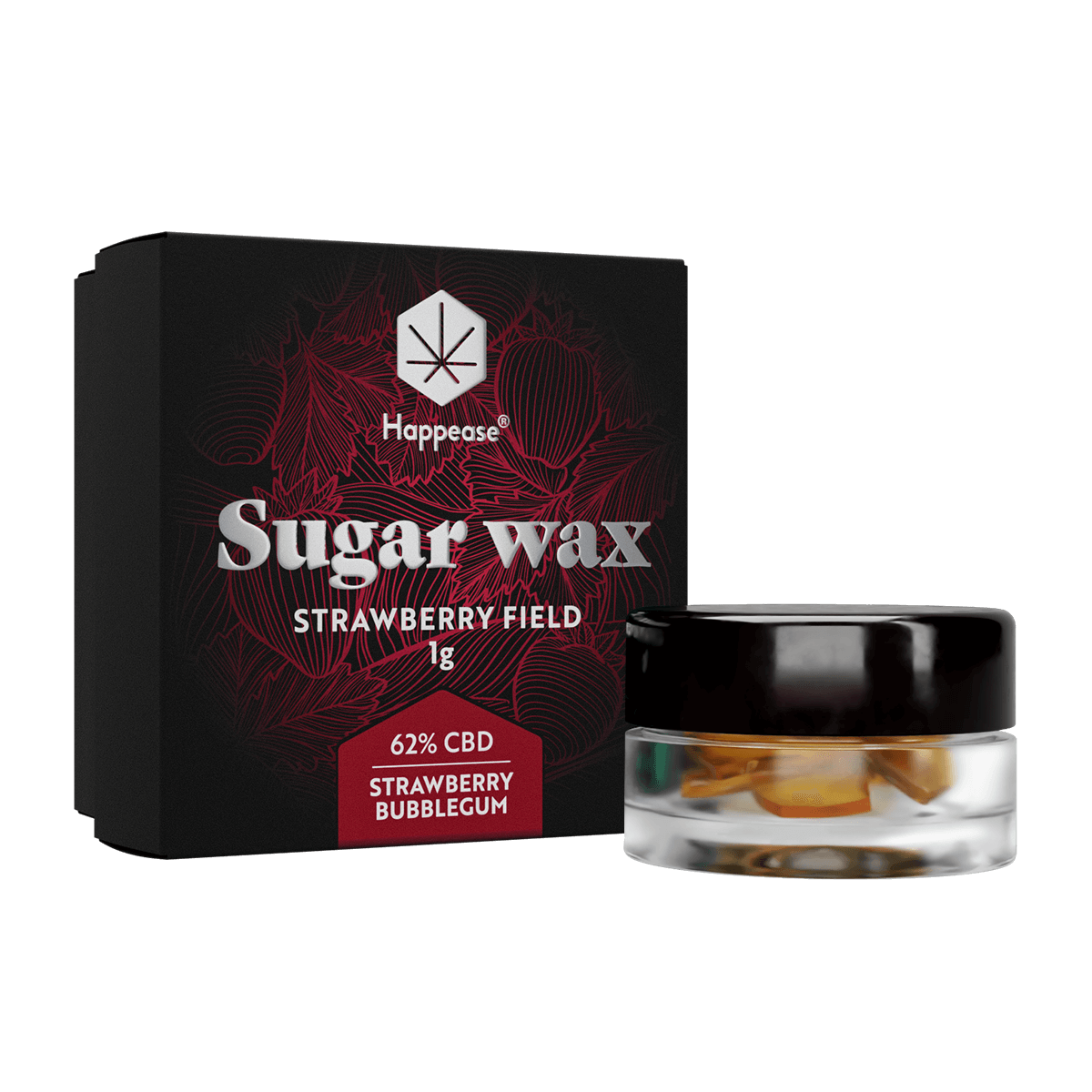 62% CBD Ekstrakt Sugar Wax Strawberry Field