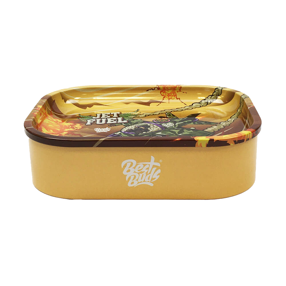 Metal Rolling Tray med opbevaring | Jet Fuel