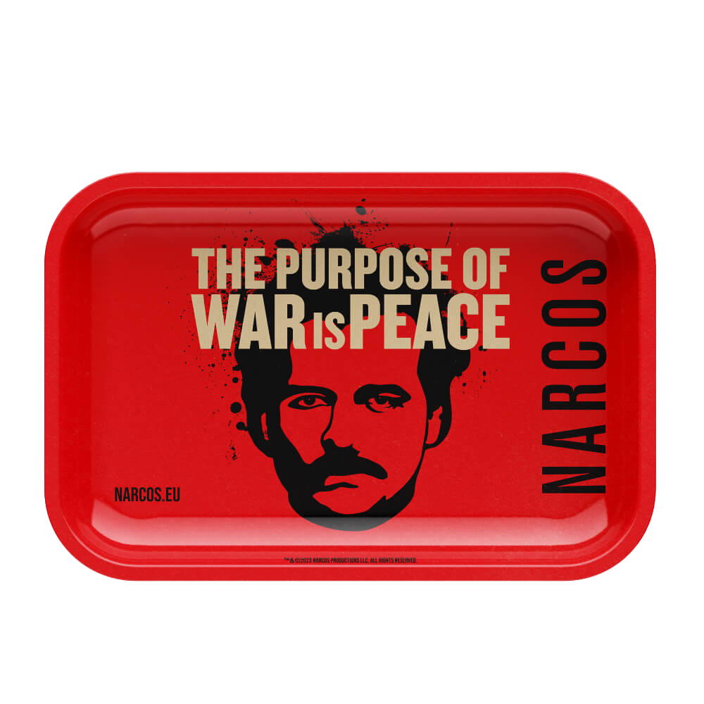 Narcos Metal Rolling Tray Red