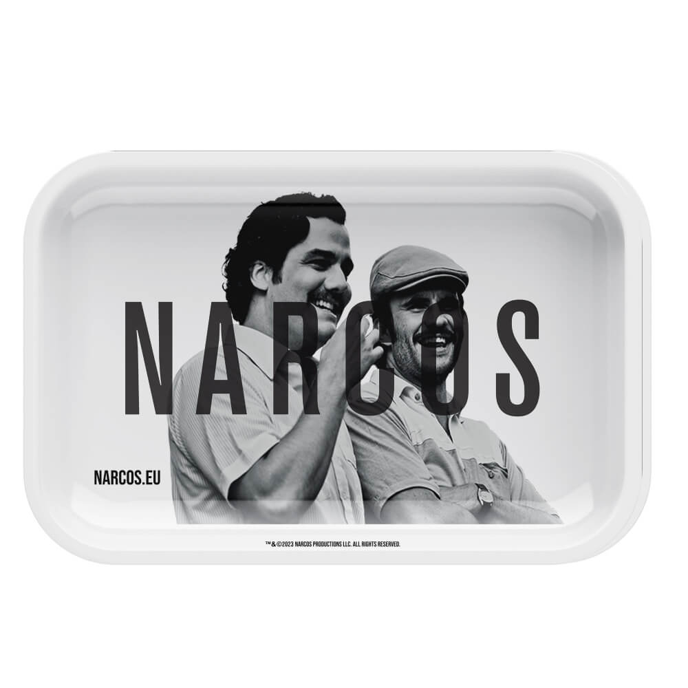 Narcos Metal Rolling Tray White