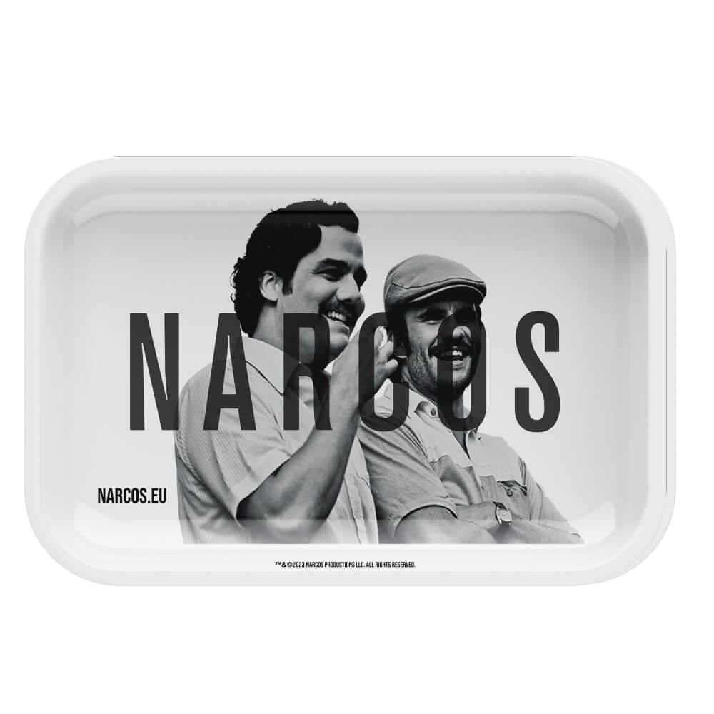 Narcos Metal Rolling Tray White