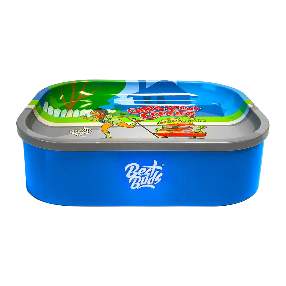 Metal Rolling Tray med opbevaring Girl Scout Cookies