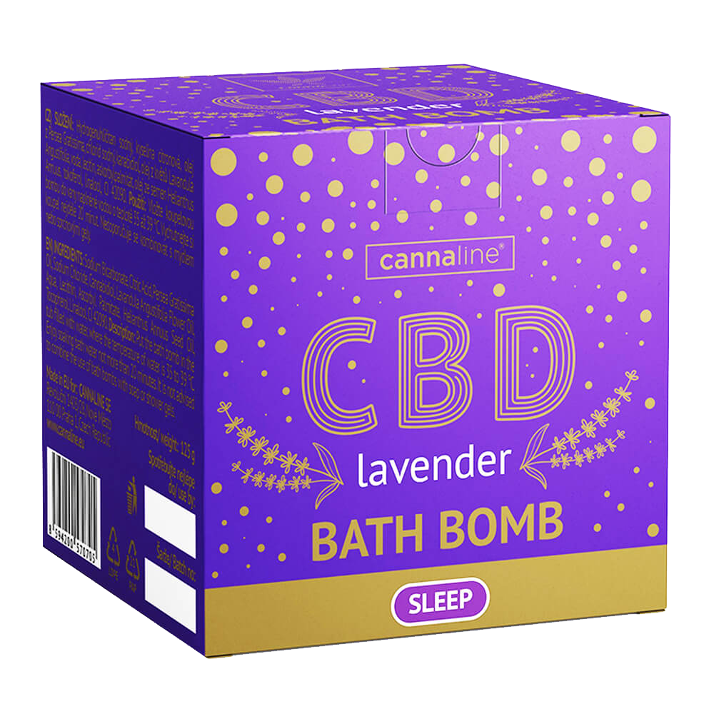 Cannaline Sleep Lavender | Bath Bomb | 100mg CBD