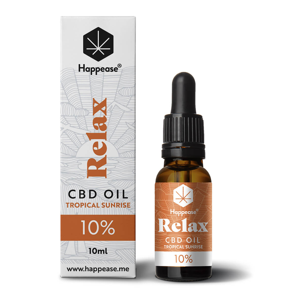 Relax | 10% CBD Oil | Tropical Sunrise