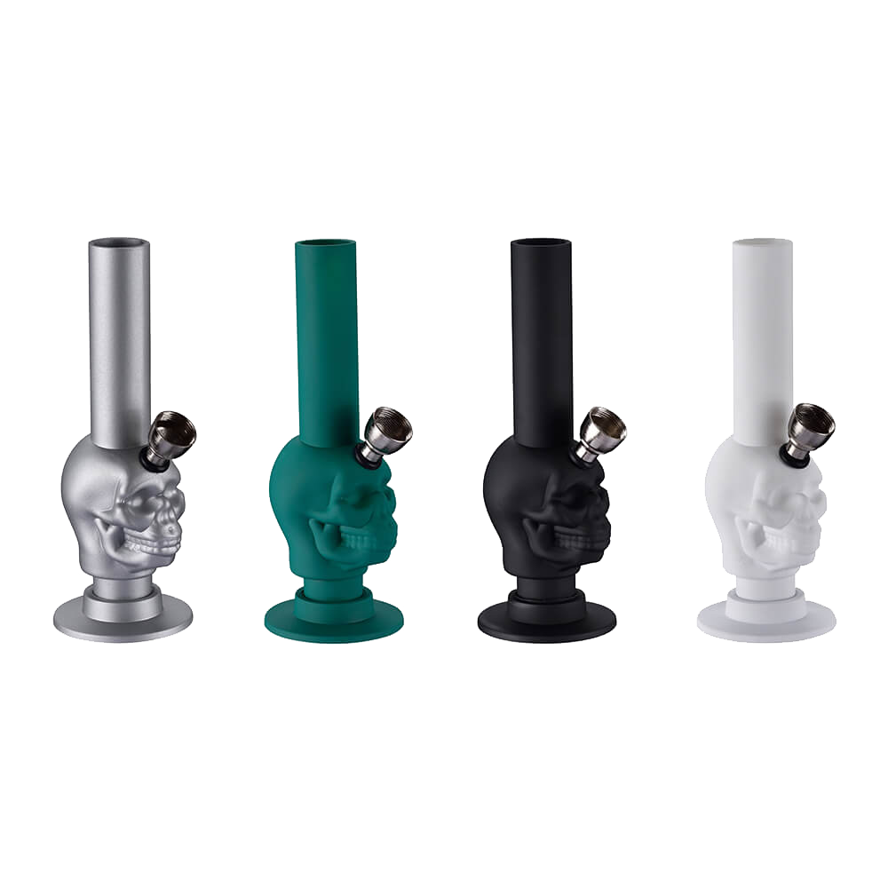 Silicone Bong Skull i flere farver