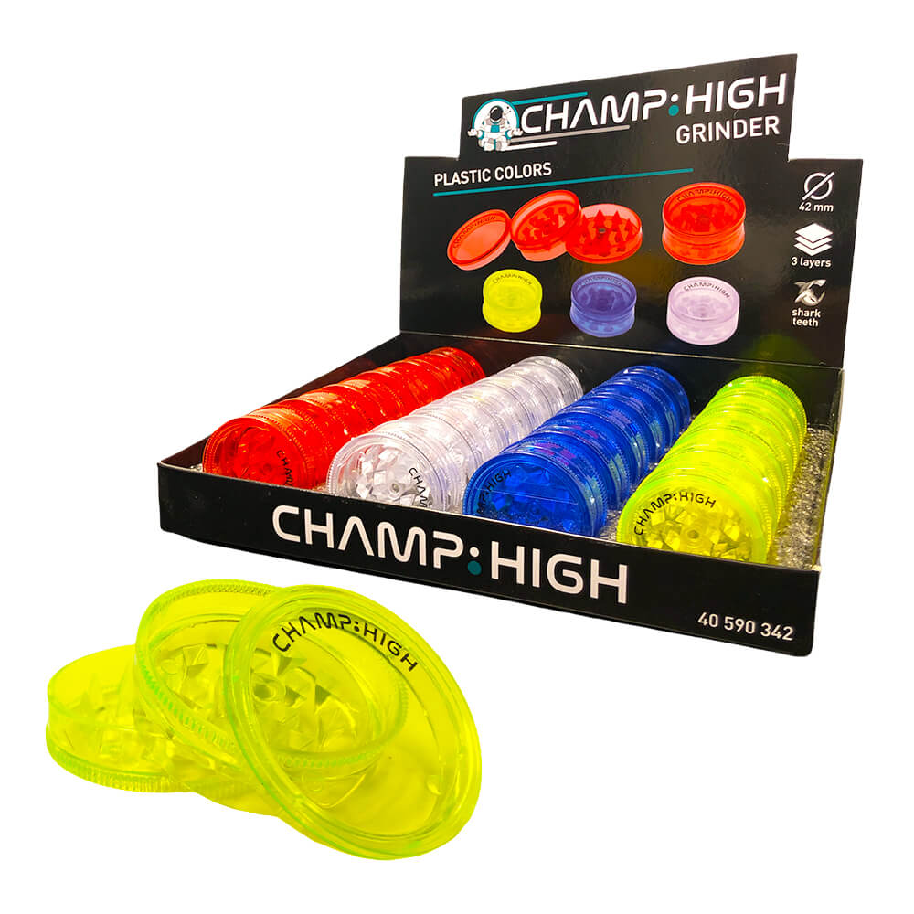 Champ High | Mini Plastic Grinder 3 Parts – 42mm